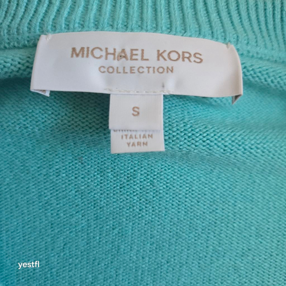 Michael Kors Collection
Cashmere Ruched-Sleeve Sweater S Seafoam - Picture 5 of 7